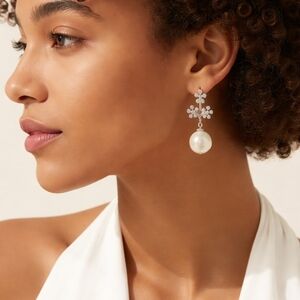 Forget me Not Flower and Pearl earrings 🆕